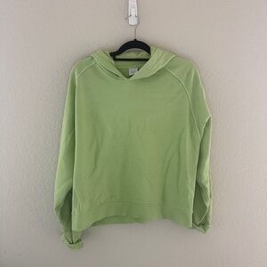 Outdoor Voices Light Lime Crewneck Terry Hoodie